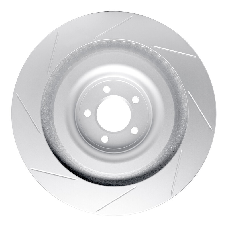 Jaguar XKR Brake Rotor (1) - Left Front - R1 Concepts - GeoSPEC Slotted - `08-`09